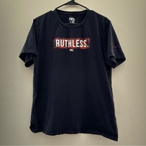 NFQ “Ruthless” Motivational Graphic Black T-Shirt (X-Large)
